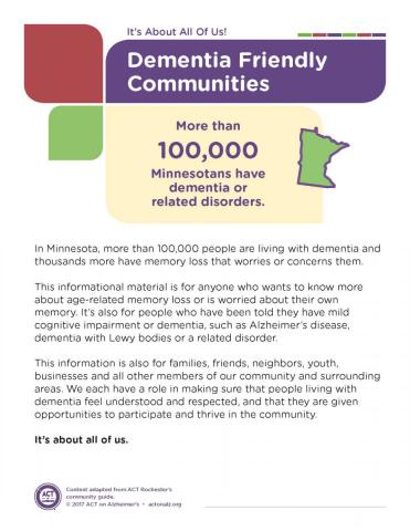 Dementia friendly communities overview